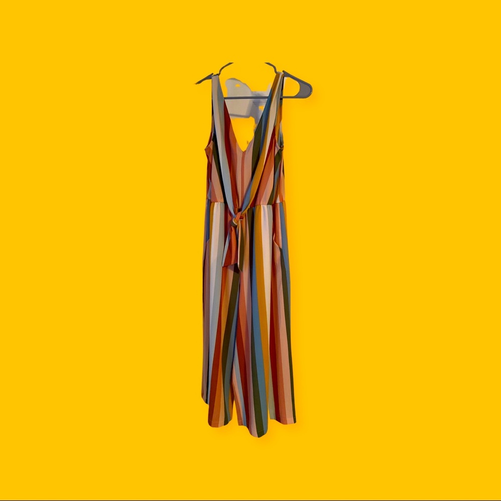 Striped Jumpsuit size large